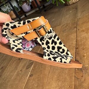 Stylish Leopard Print Kids Sandals